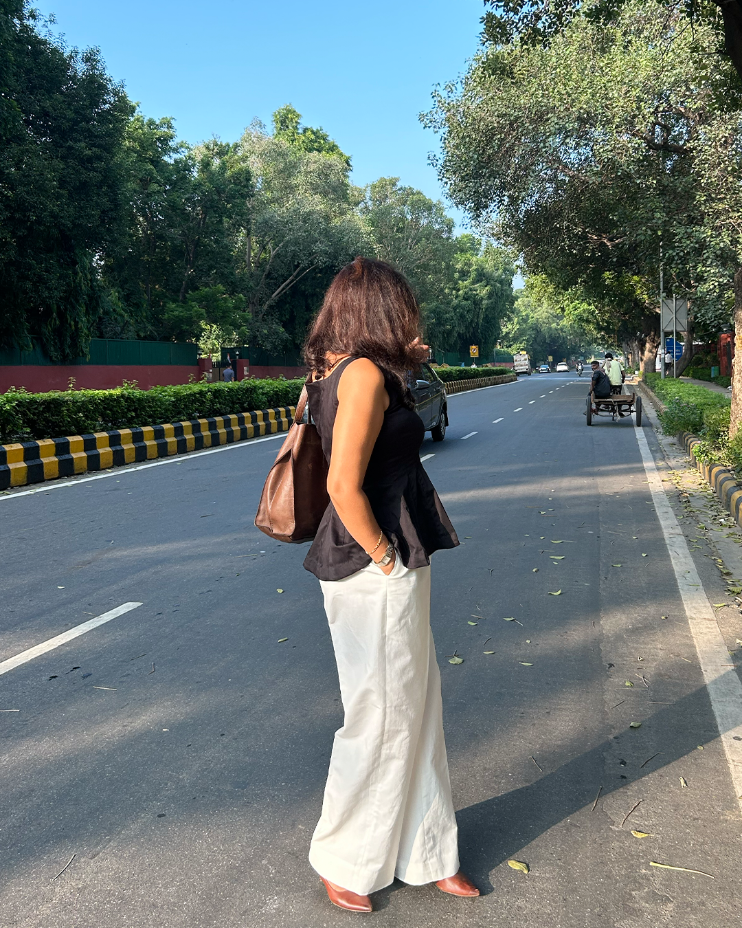 Black Peplum Set
