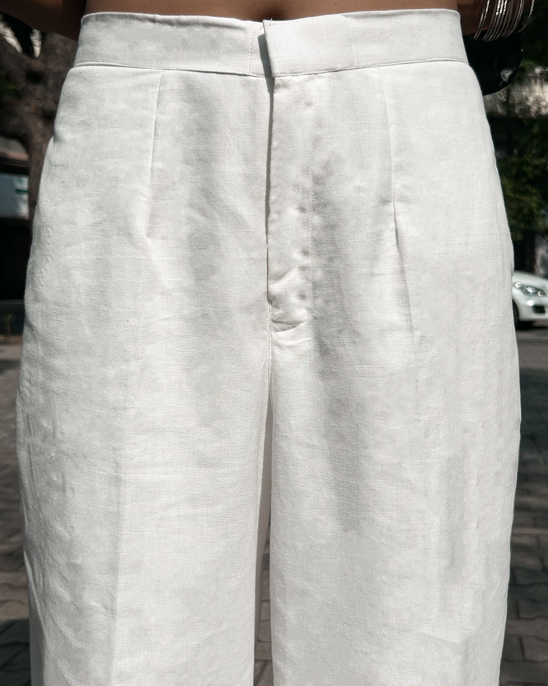 White Linen Pants