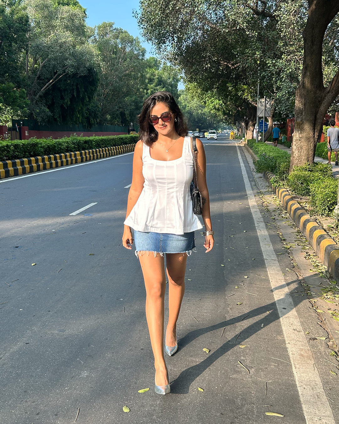 Ivory Peplum Top