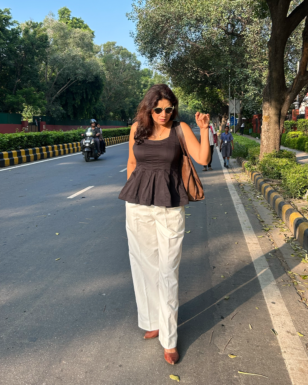 Black Peplum Top
