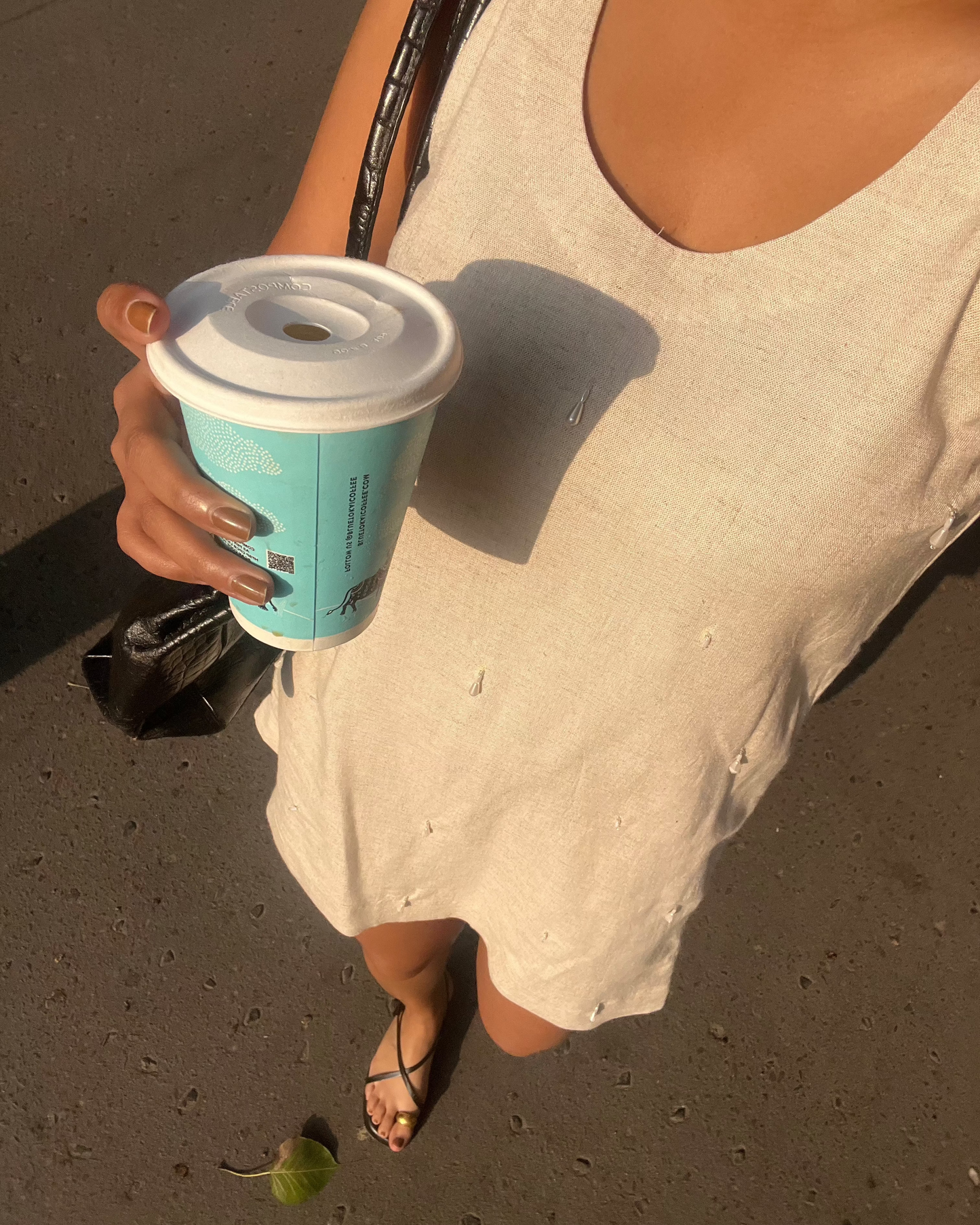 Serene Beaded Linen Dress