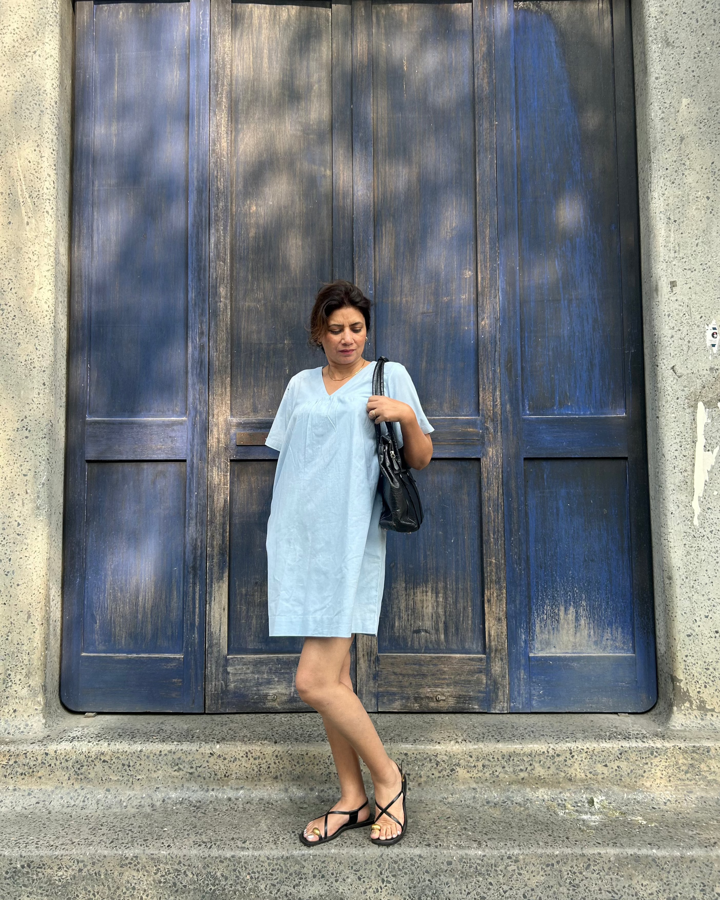 Powder Blue Bloom Dress