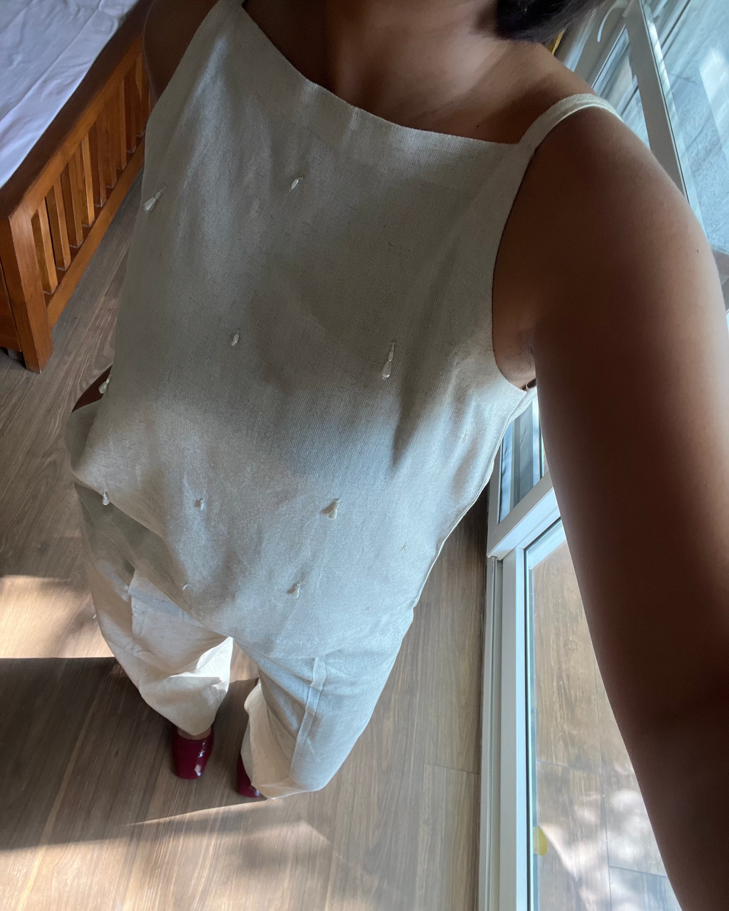 Beige Linen Co-Ord Set