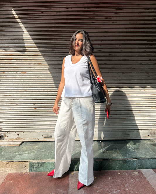White Linen Pants