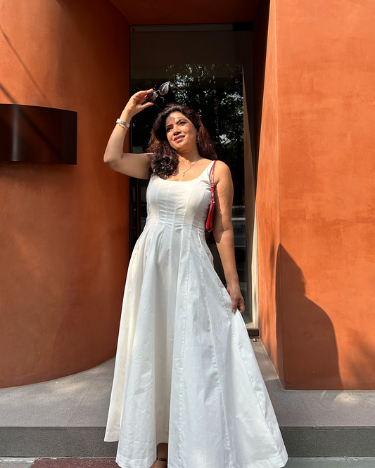 Ivory Panel Dress